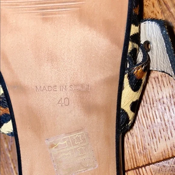 INTENTIONALLY BLANK Brown and Black Loafers with Slingback Strap - Picture 3 of 5